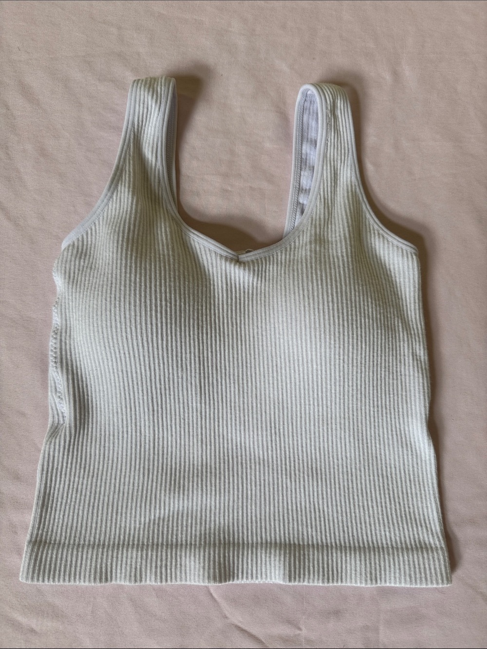 Ribbed Scoop Neck Tank Top